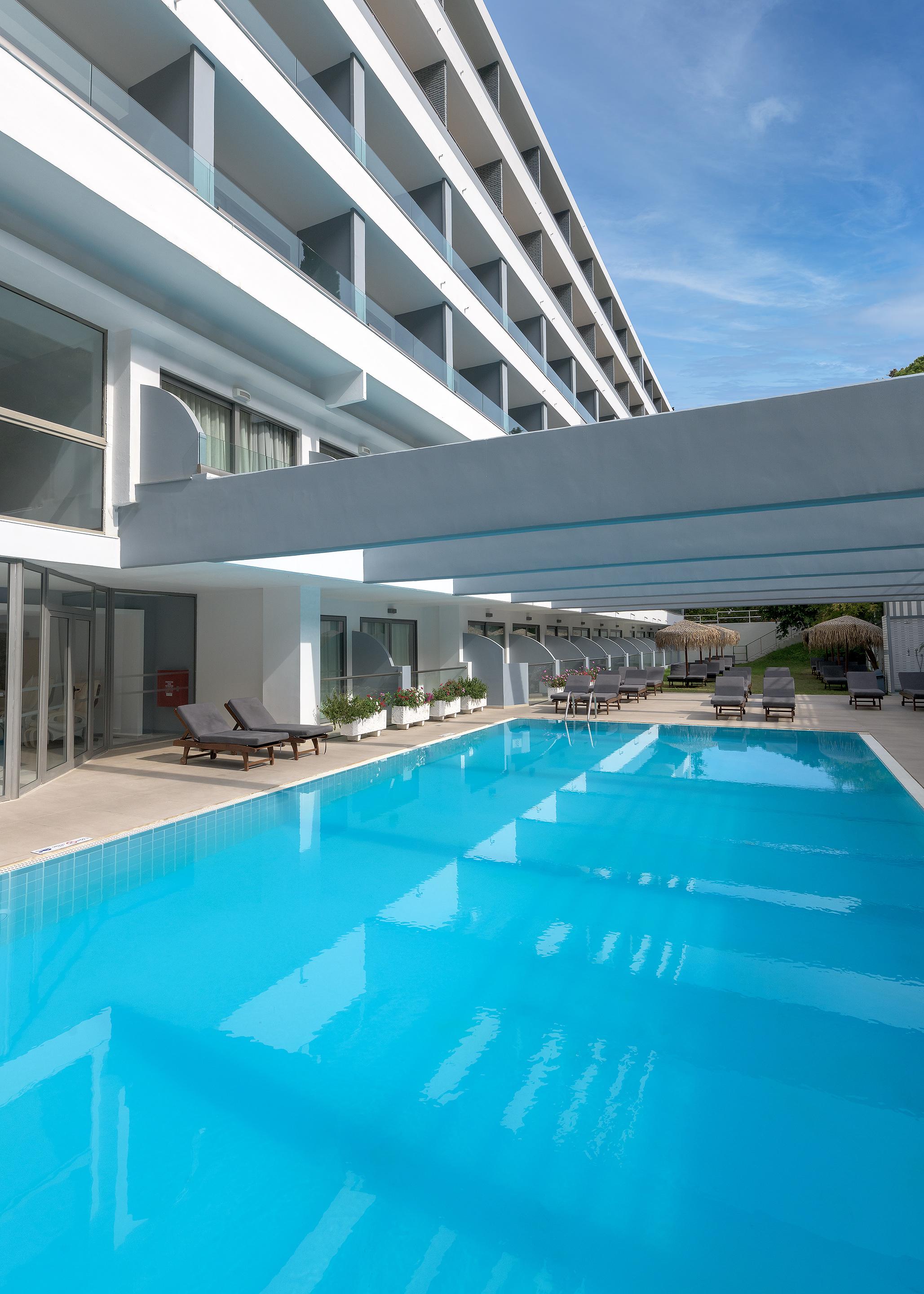Oceanis Beach Hotel Ixia (Rhodes) Exterior foto