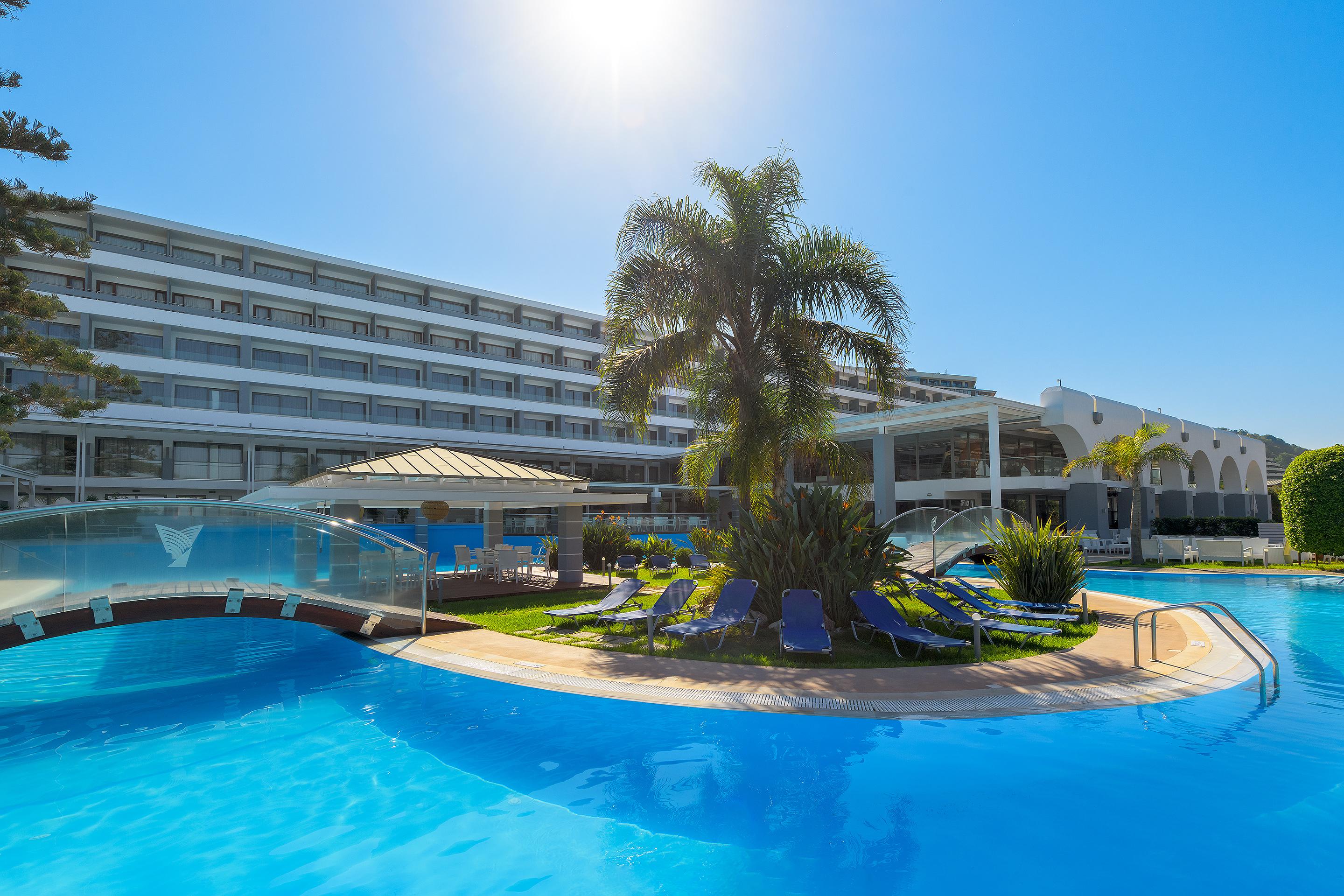 Oceanis Beach Hotel Ixia (Rhodes) Exterior foto