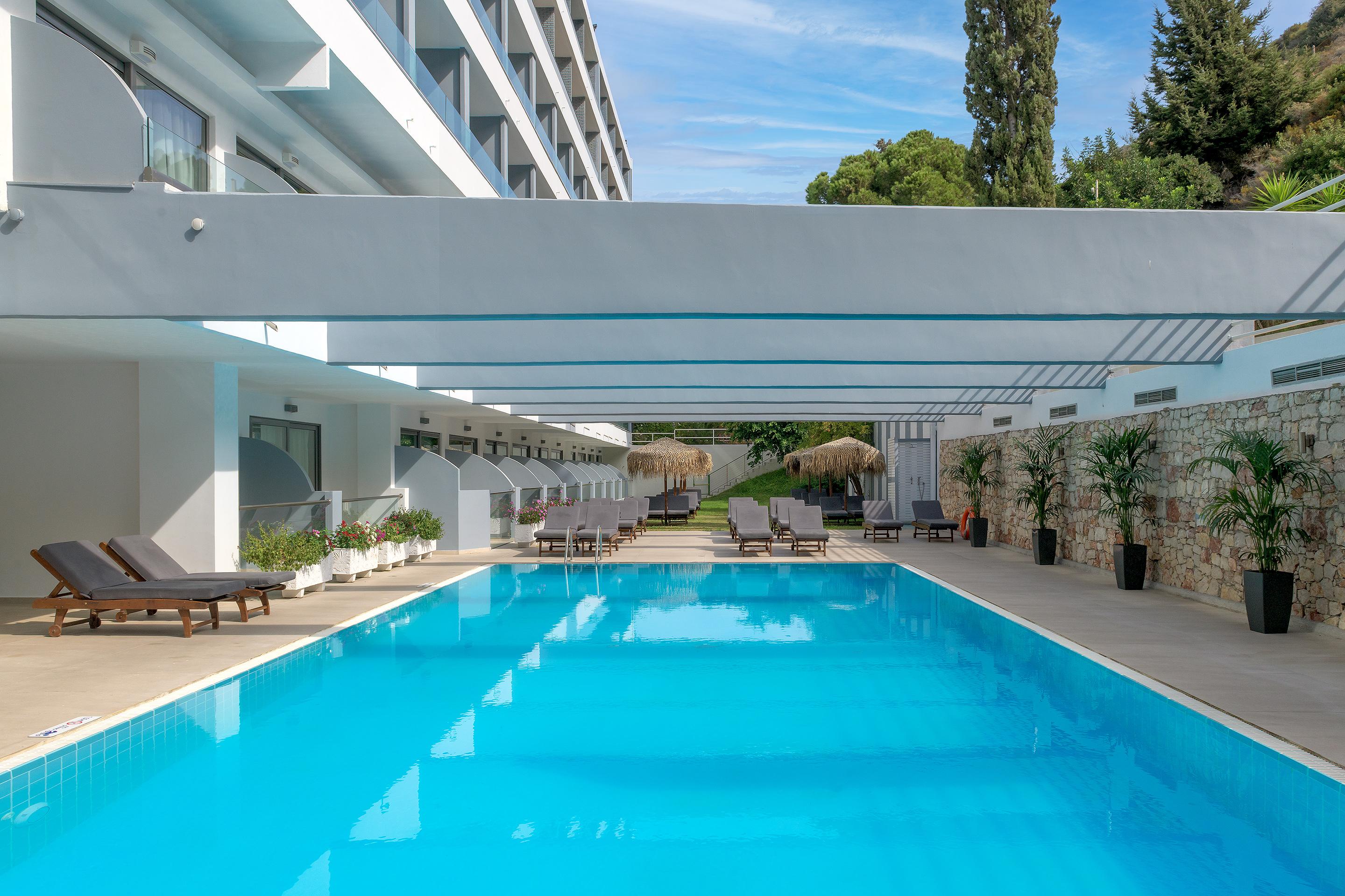 Oceanis Beach Hotel Ixia (Rhodes) Exterior foto