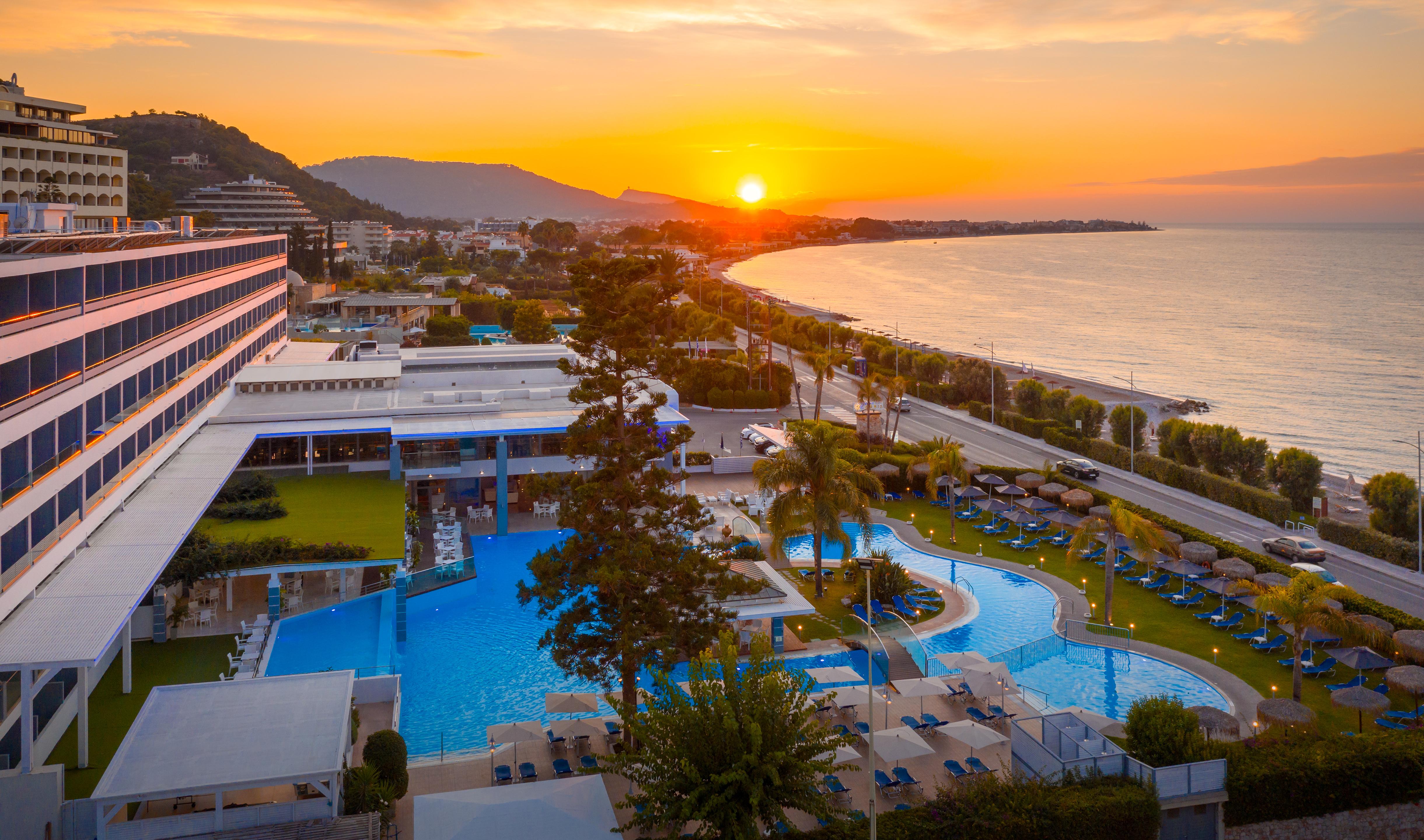 Oceanis Beach Hotel Ixia (Rhodes) Exterior foto