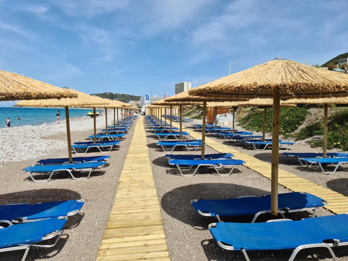 Oceanis Beach Hotel Ixia (Rhodes) Exterior foto